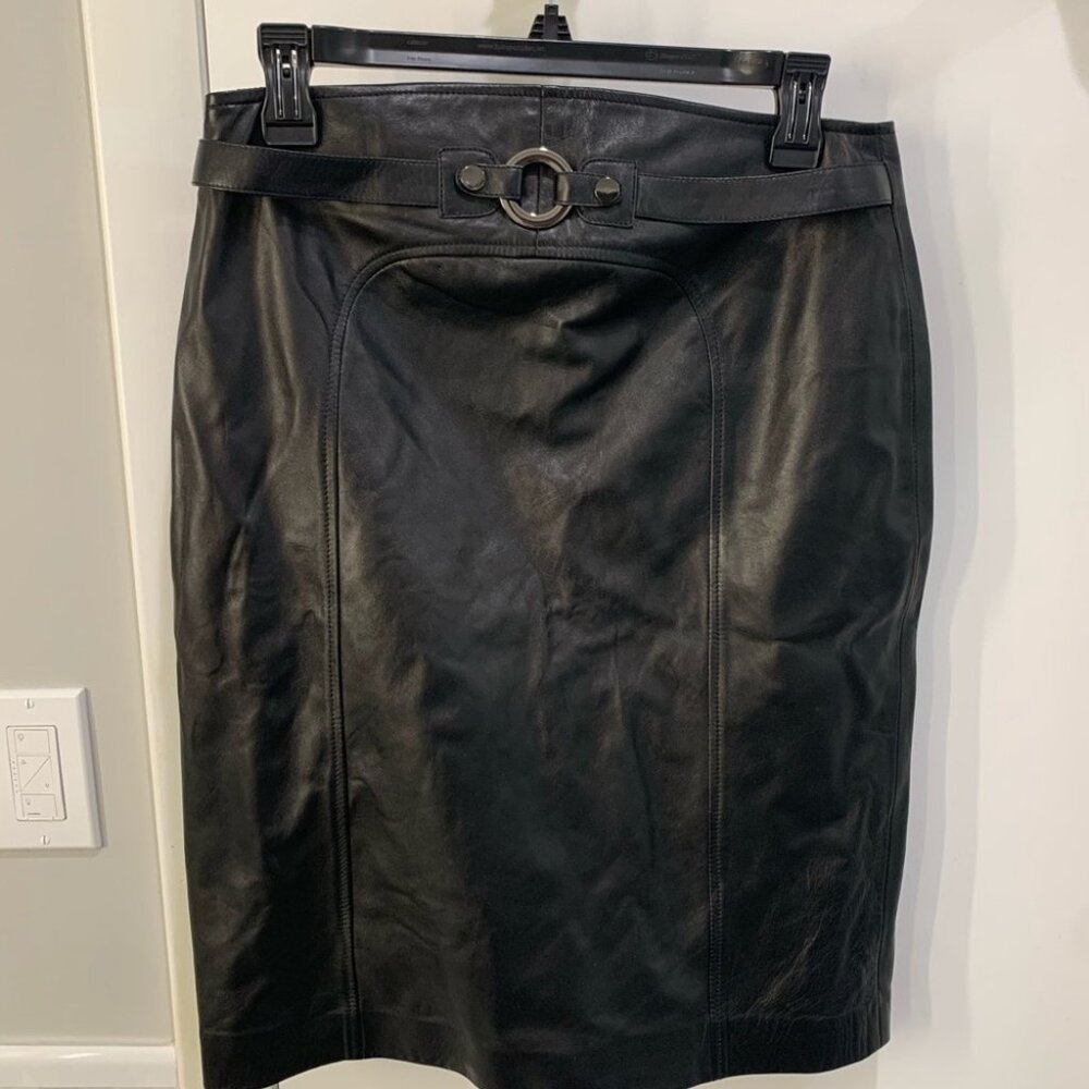 Carlisle 100% Leather Skirt
